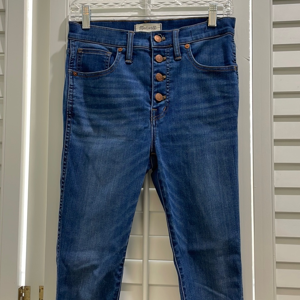 Madewell 10” high rise skinny crop Jean